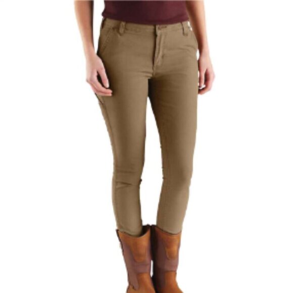 Carhartt Women's Crawford Slim Fit Pant 14 Regular in Yukon - Picture 12 of 12
